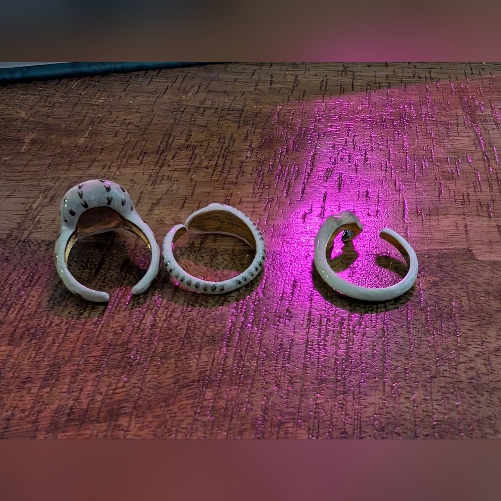 Three Piece Owl Ring (Size 6.5) - Picture 6 of 9